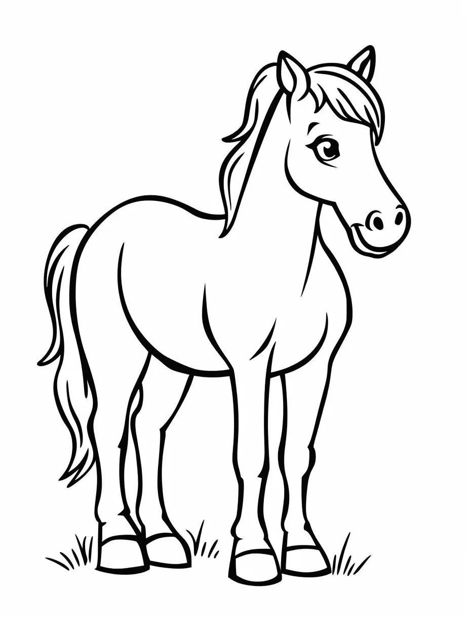 Cavalo para colorir (12)