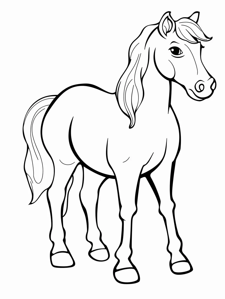 Cavalo para colorir (3)