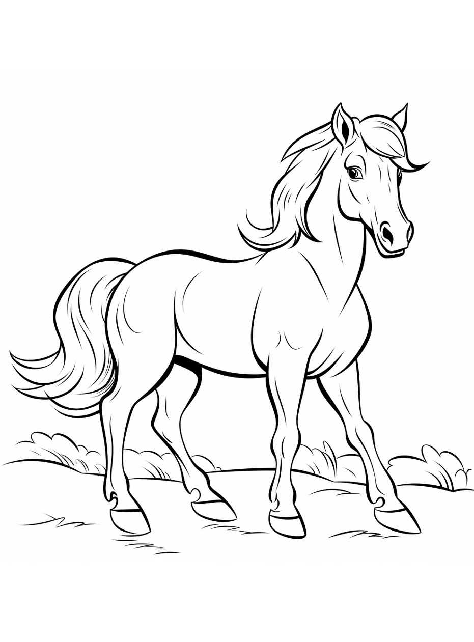 Cavalo para colorir (36)