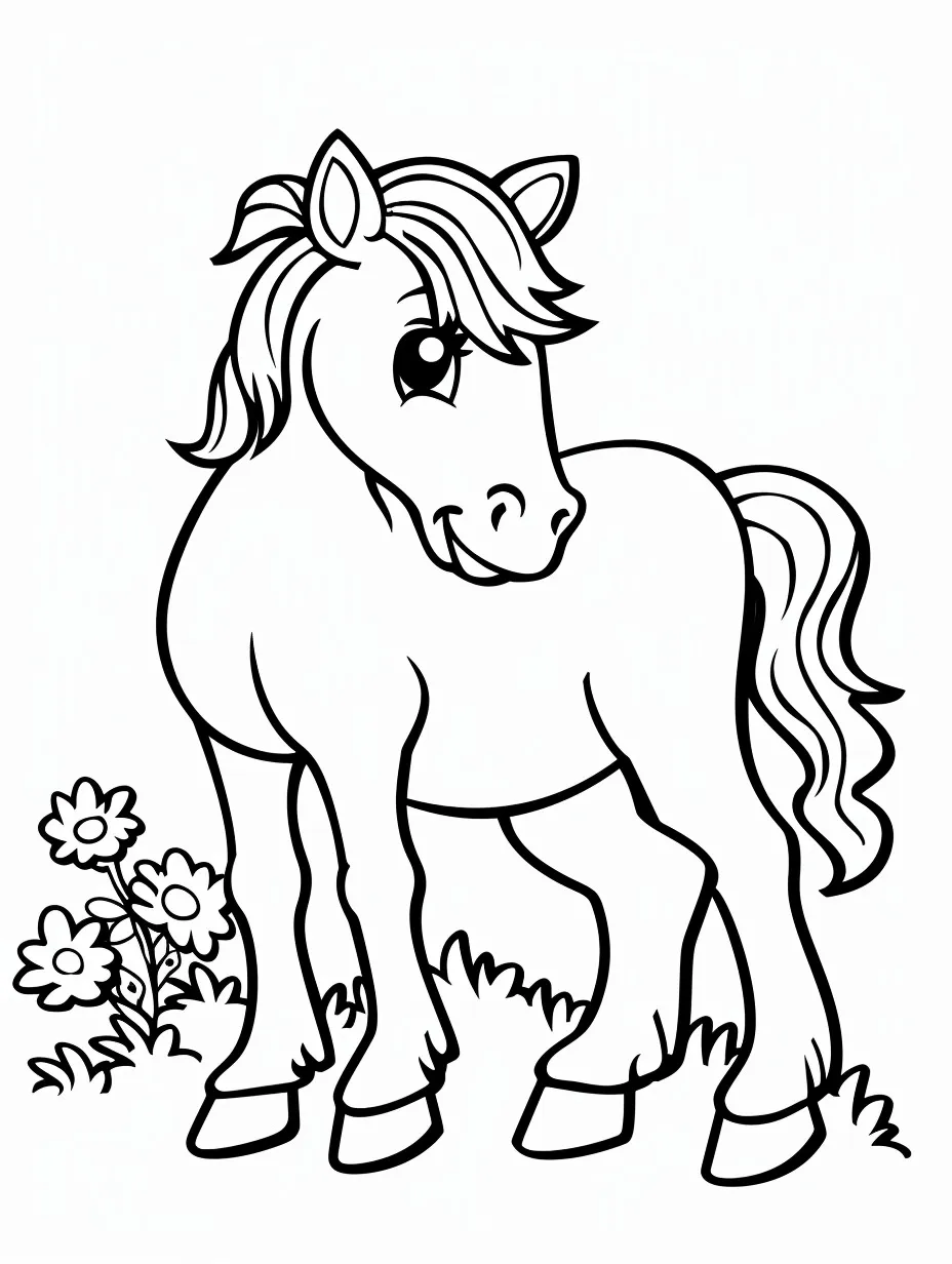 Cavalo para colorir (4)