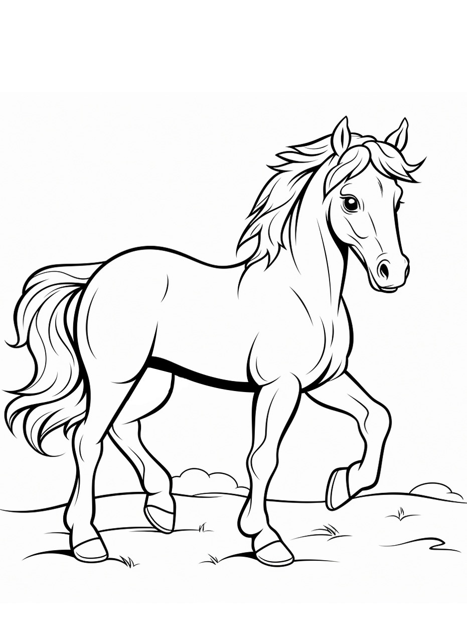 Cavalo para colorir (49)