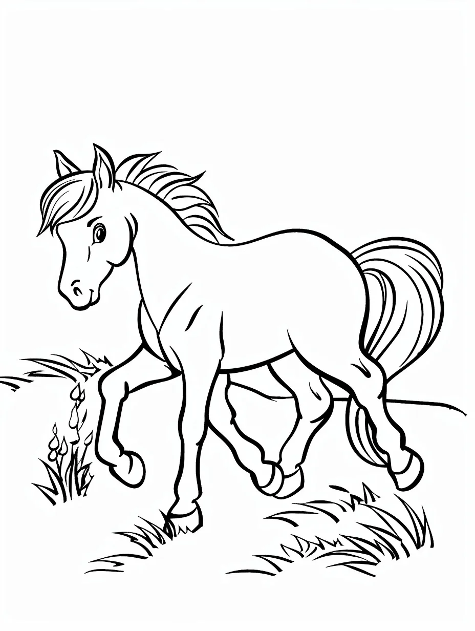 Cavalo para colorir (5)