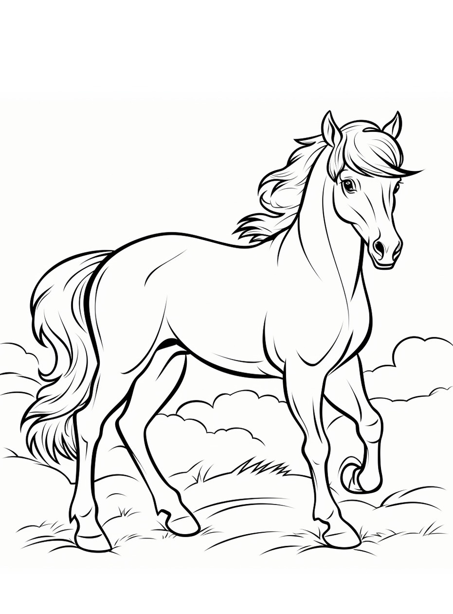 Cavalo para colorir (58)