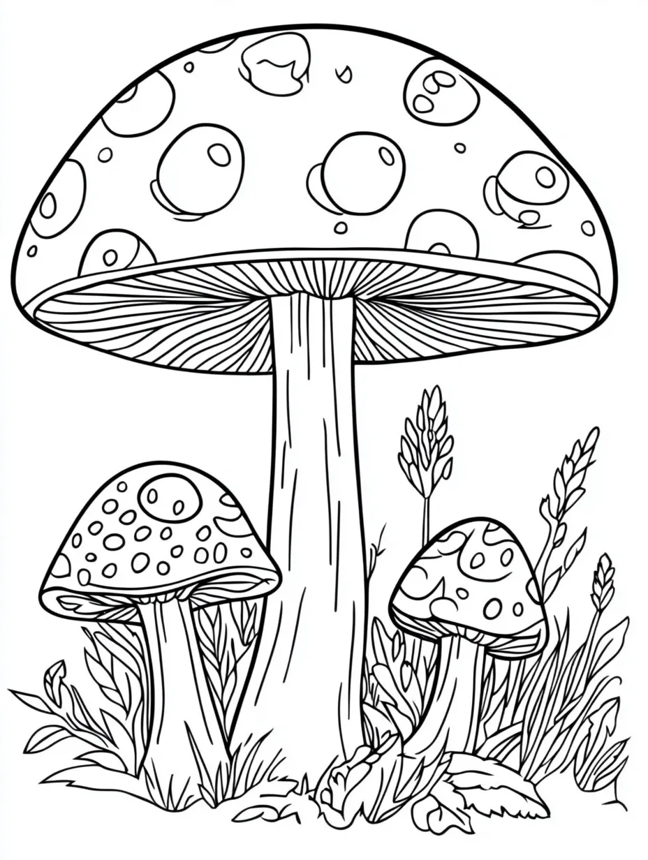 Cogumelo para colorir (14)