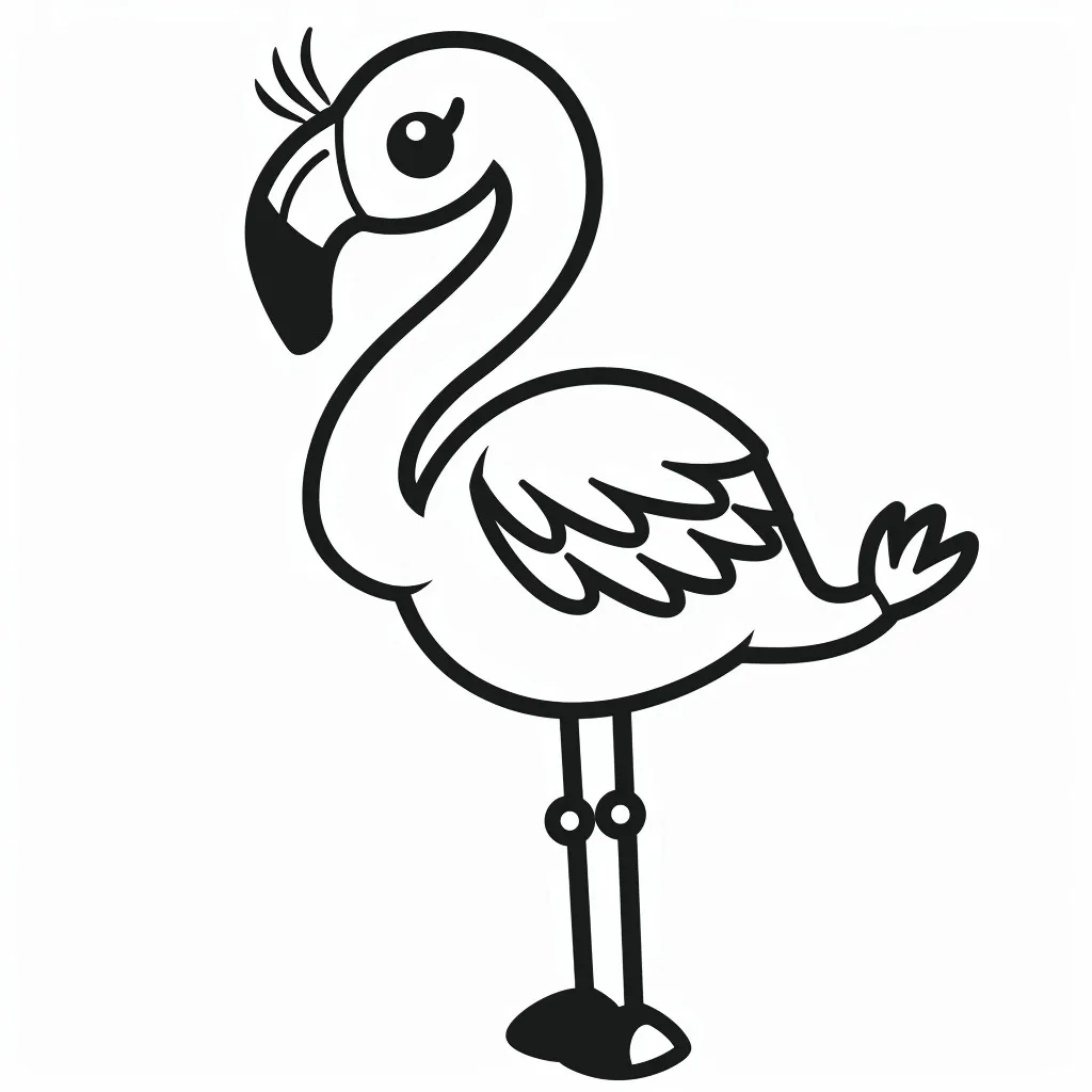 Flamingo para colorir (10)