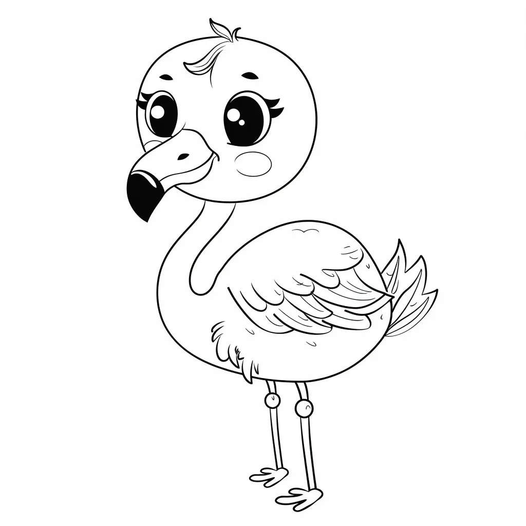 Flamingo para colorir (11)