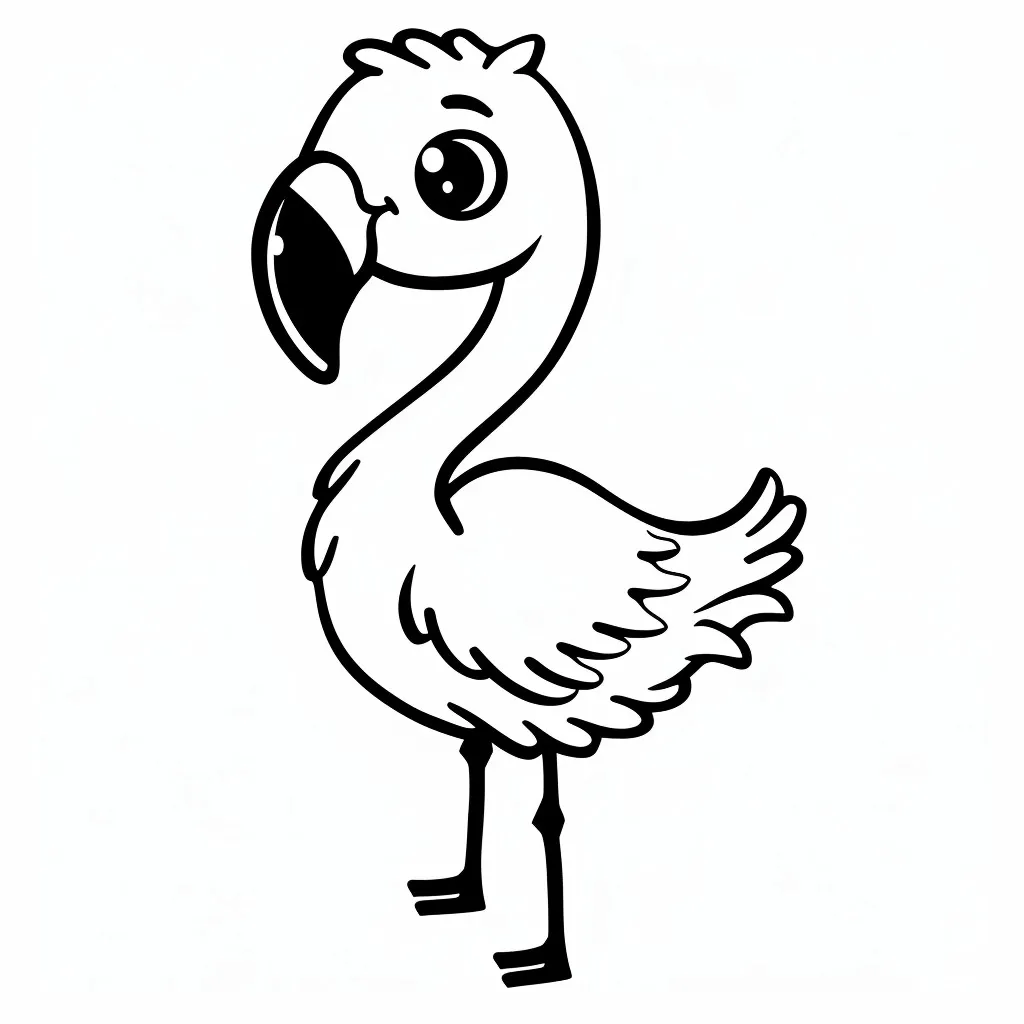 Flamingo para colorir (12)