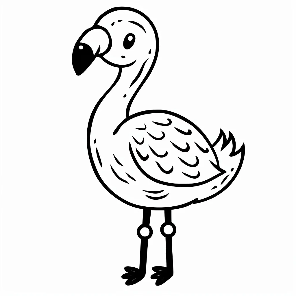 Flamingo para colorir (5)