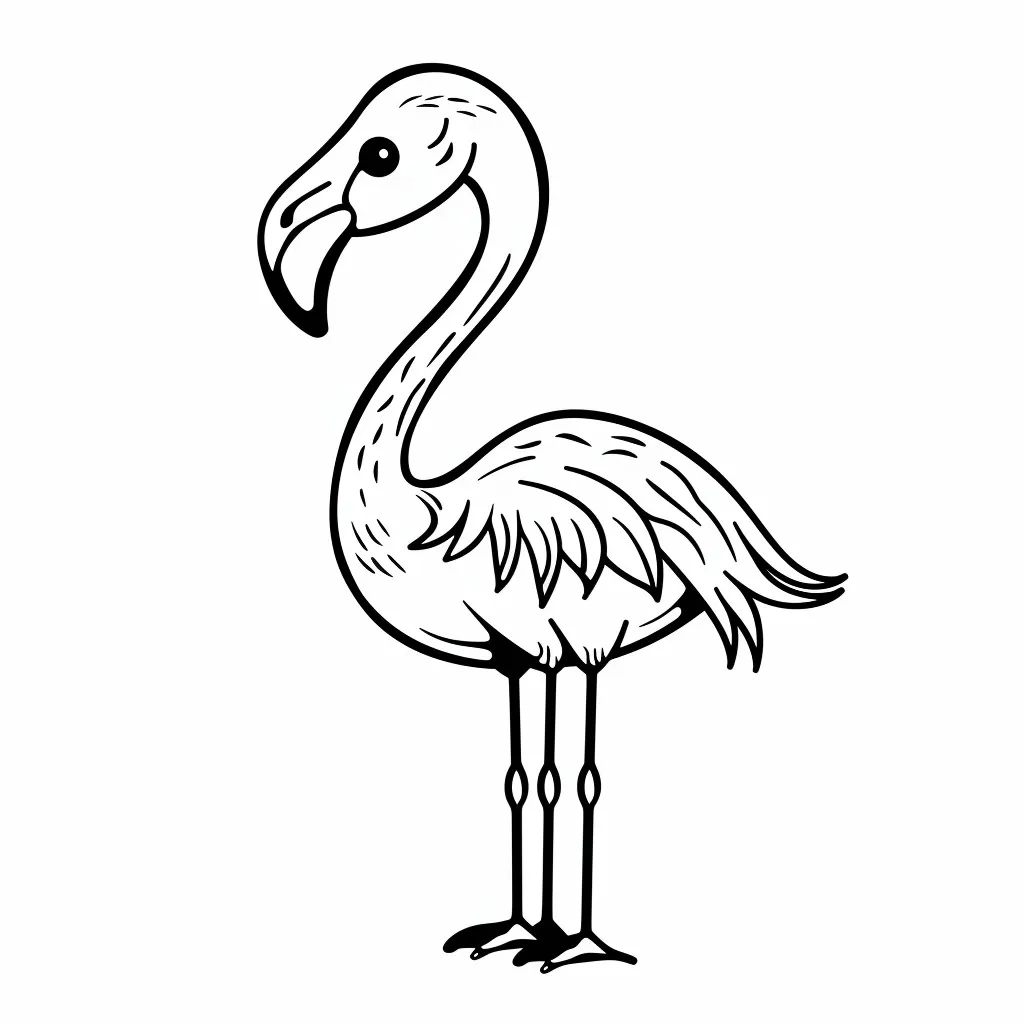 Flamingo para colorir (9)