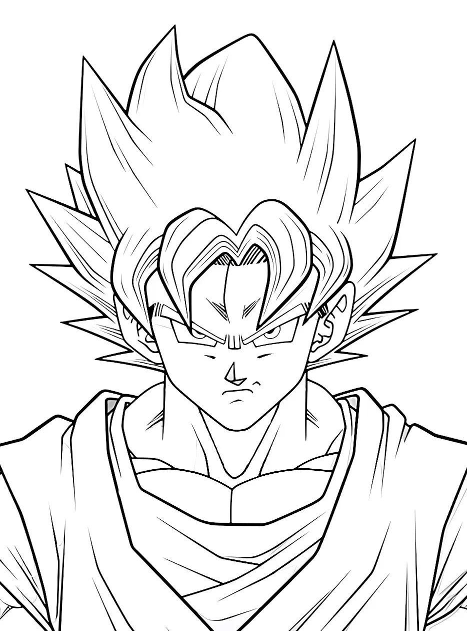 Goku para colorir (15)