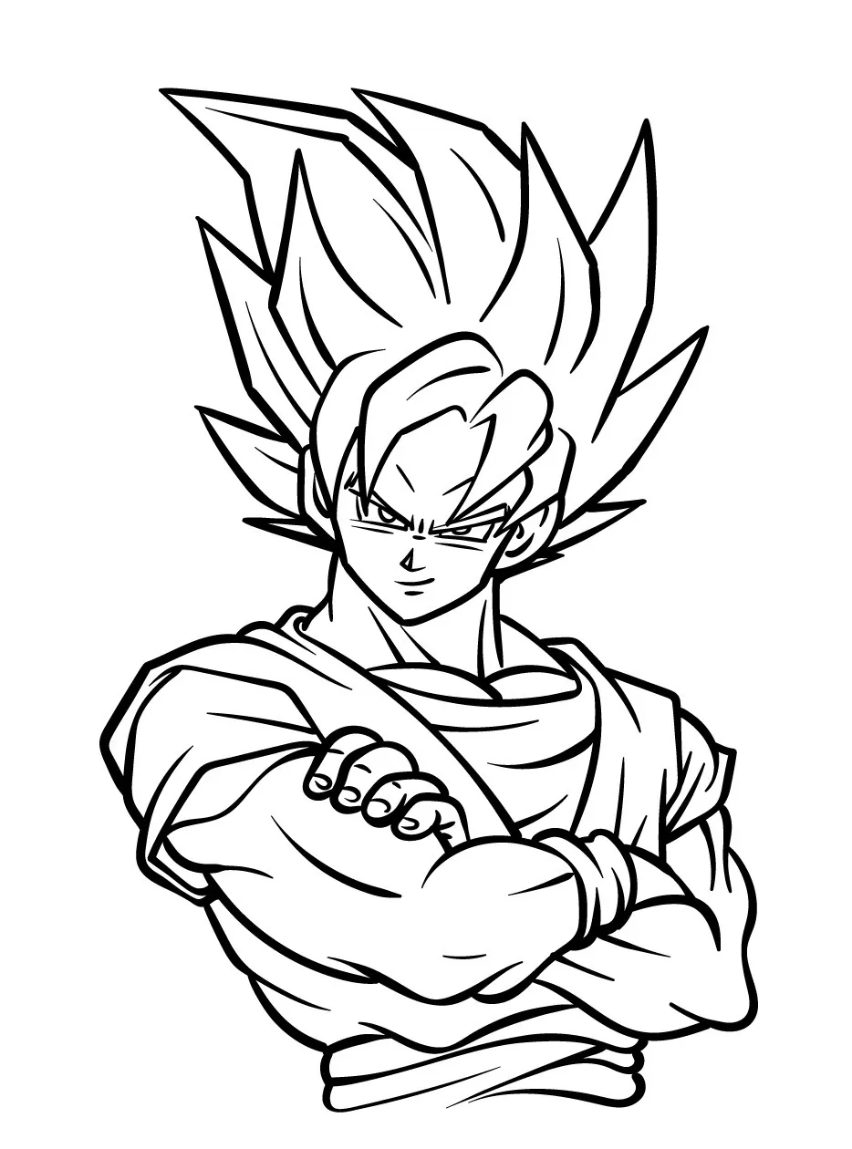 Goku para colorir (16)