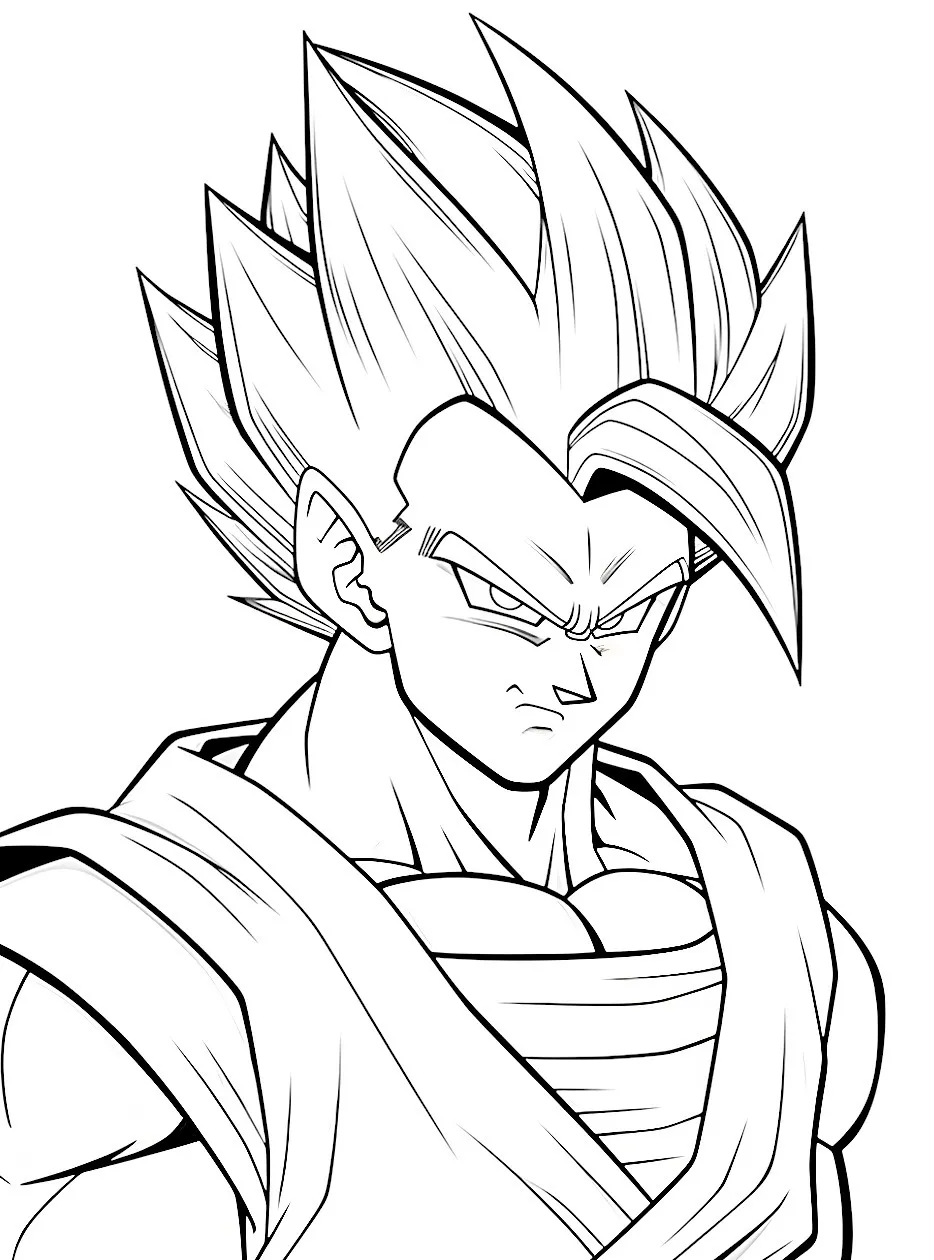 Goku para colorir (17)