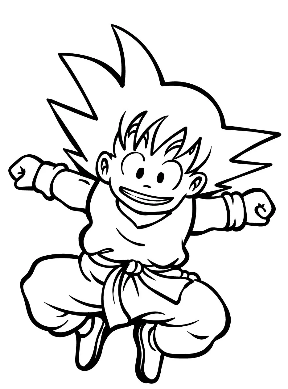 Goku para colorir (19)