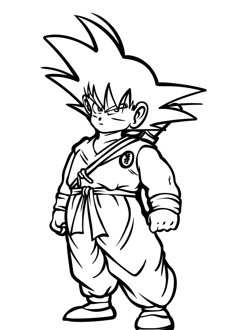 Goku para colorir (20)