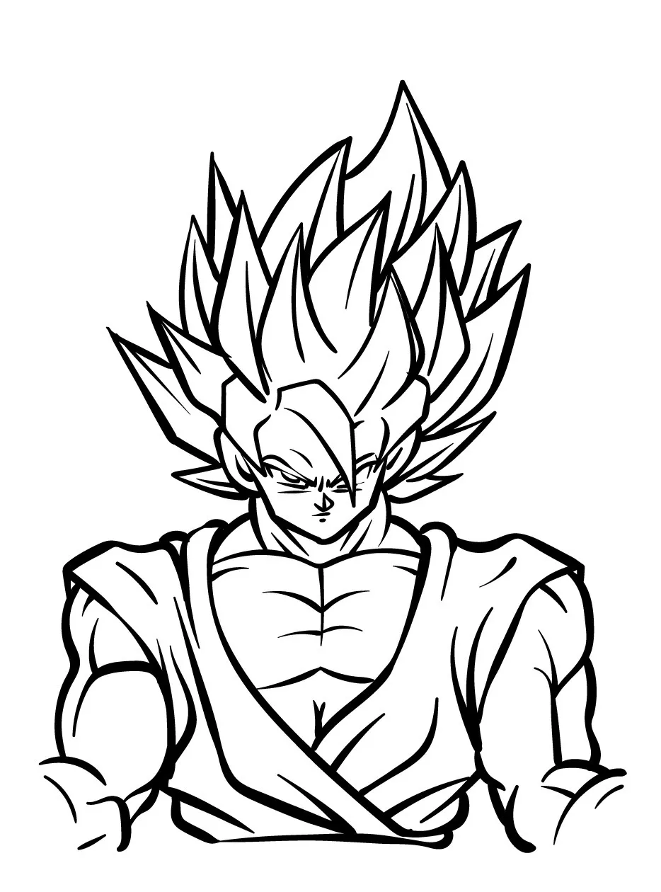 Goku para colorir (21)