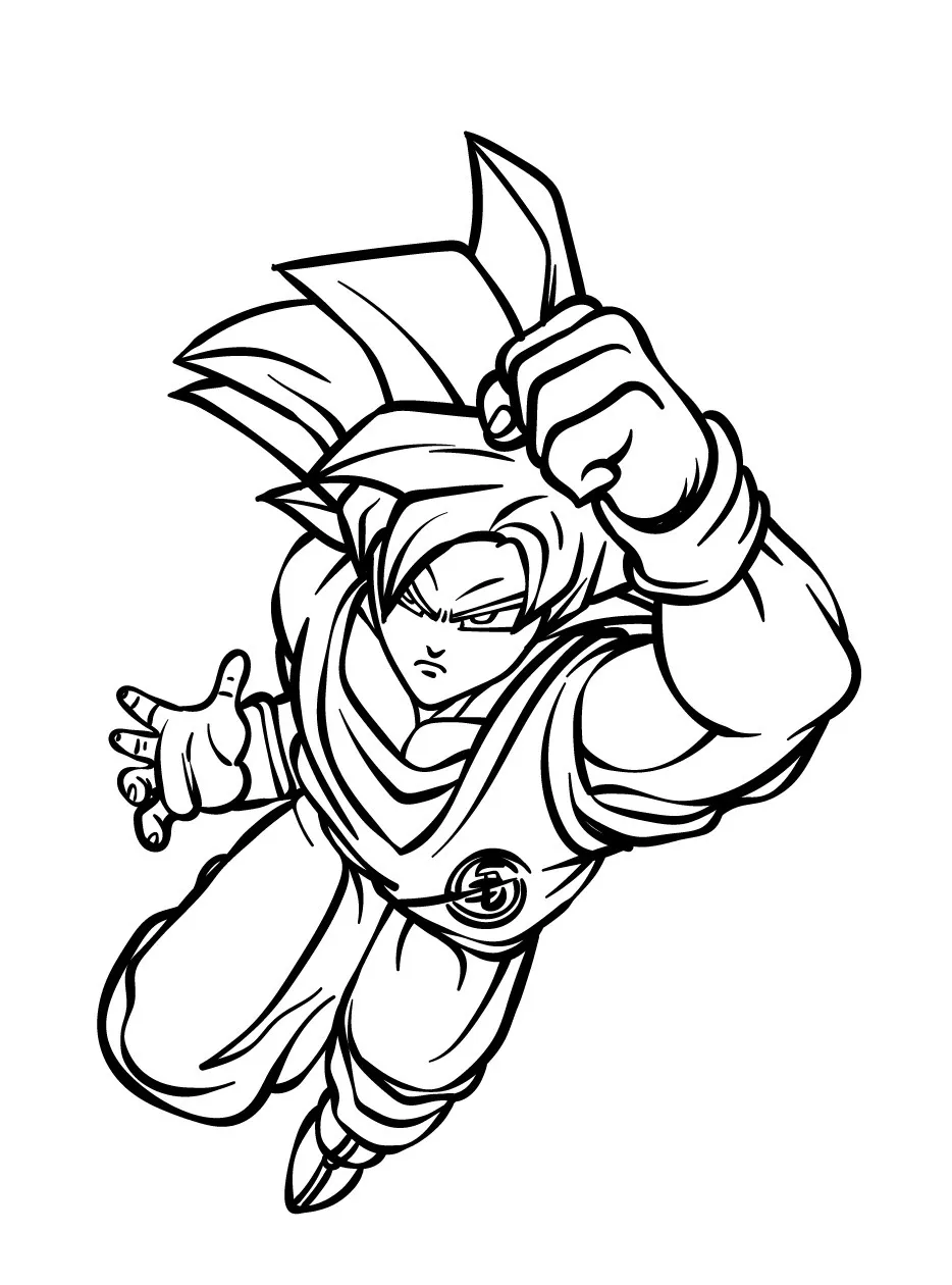 Goku para colorir (22)