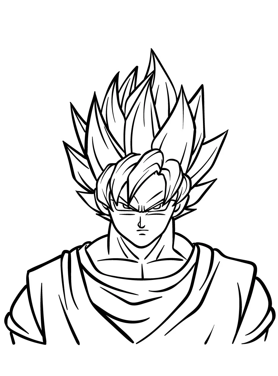 Goku para colorir (23)