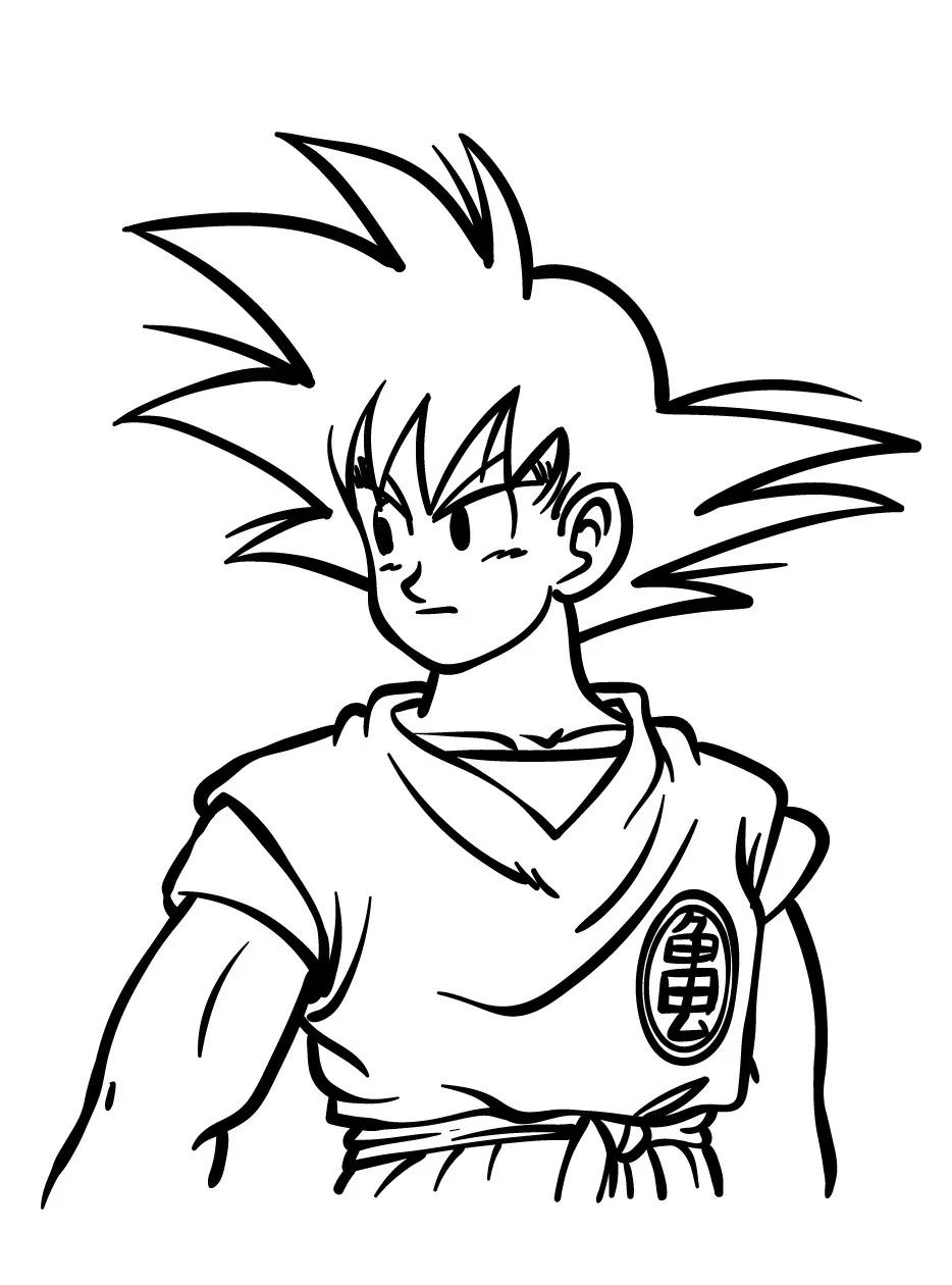 Goku para colorir (24)