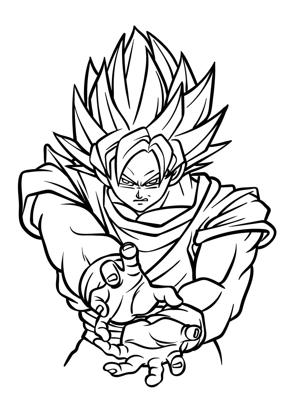 Goku para colorir (25)