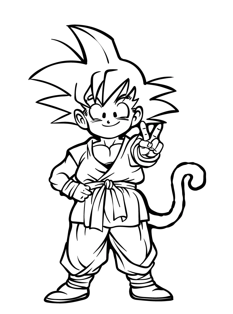 Goku para colorir (26)