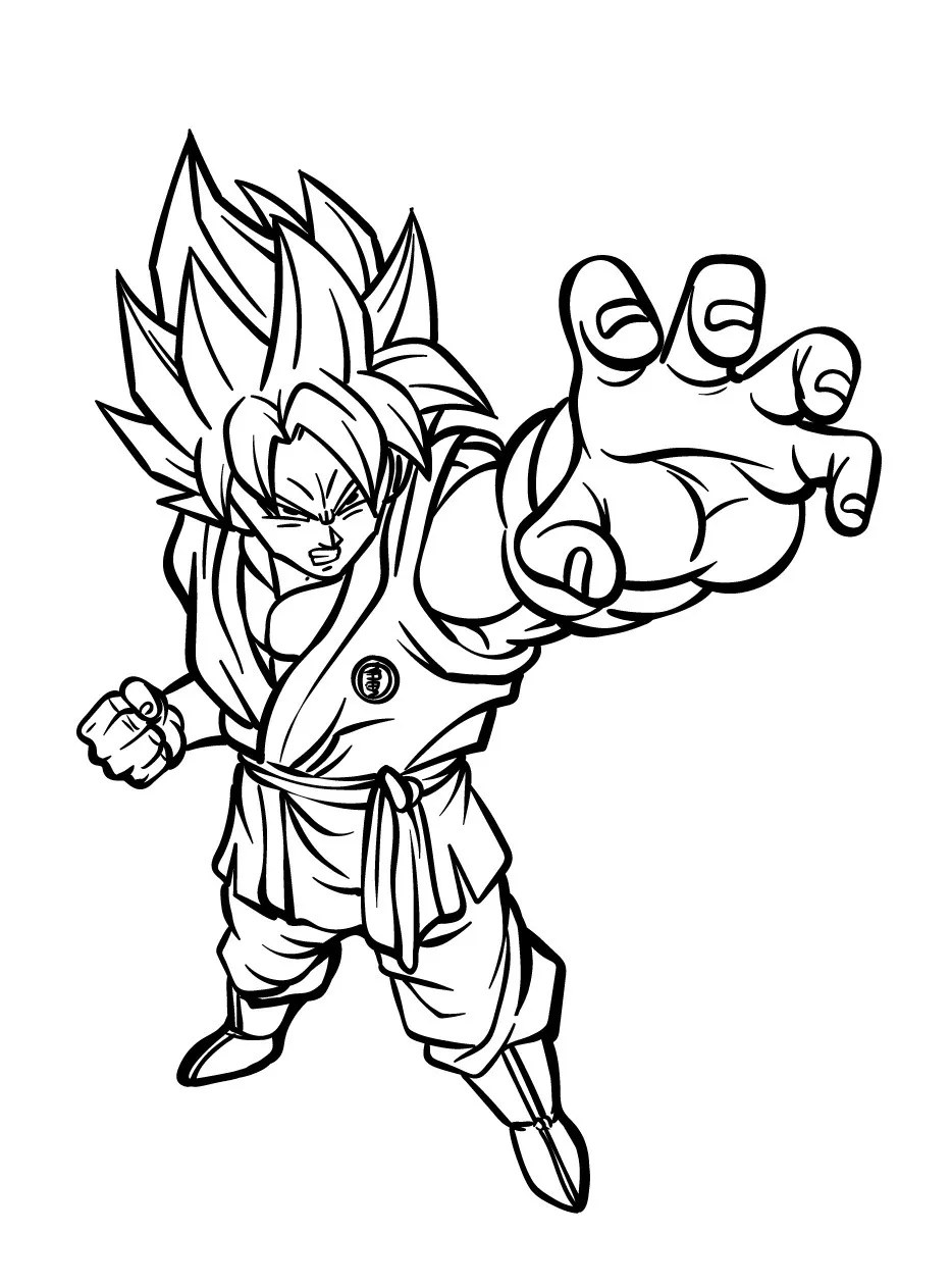 Goku para colorir (27)