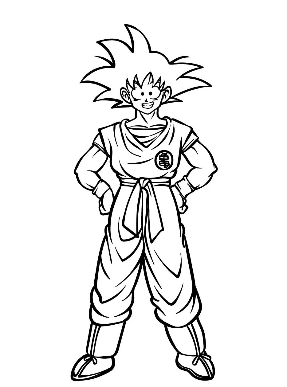 Goku para colorir (28)