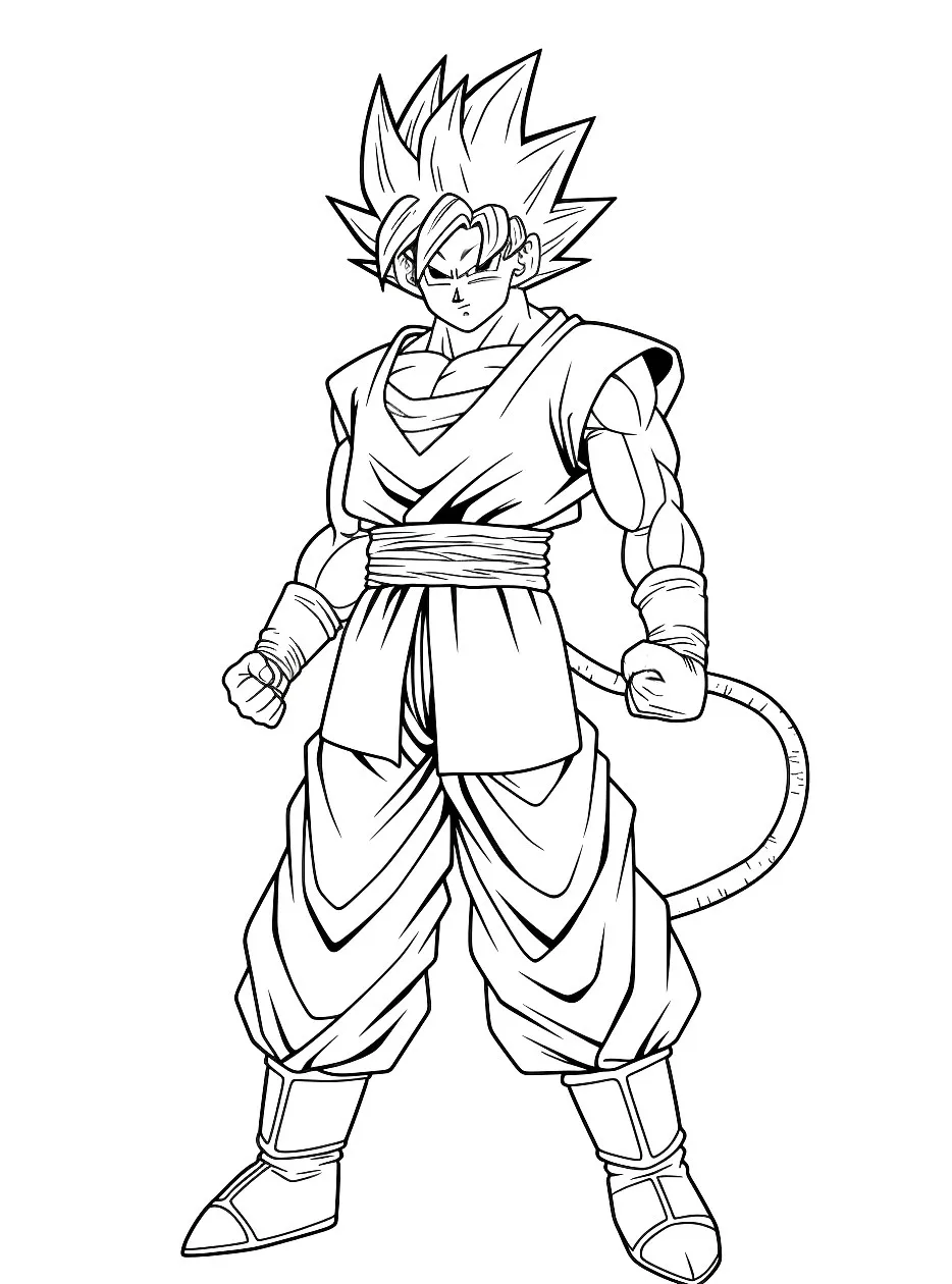 Goku para colorir (30)