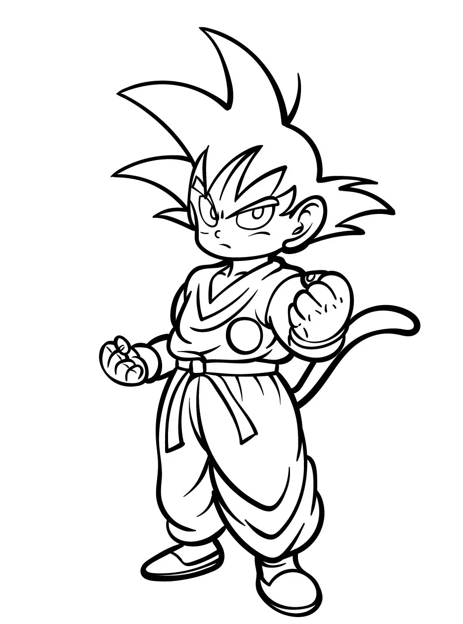 Goku para colorir (31)