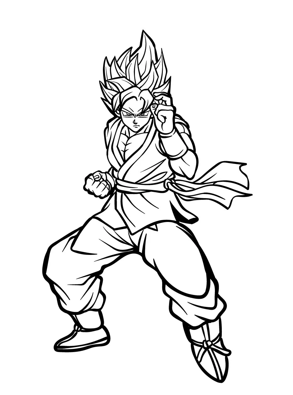 Goku para colorir (32)