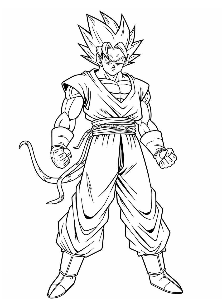 Goku para colorir (33)