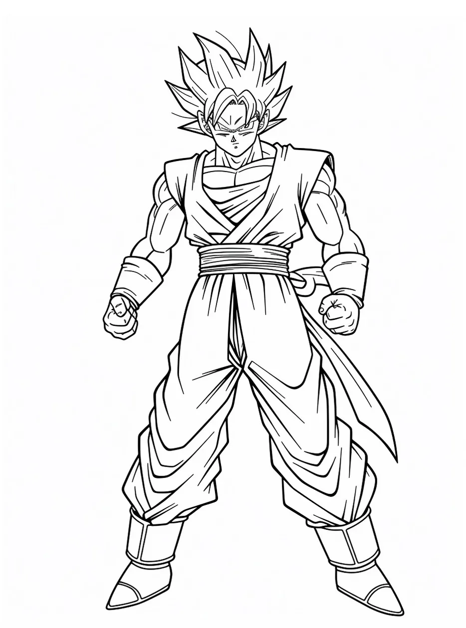 Goku para colorir (34)