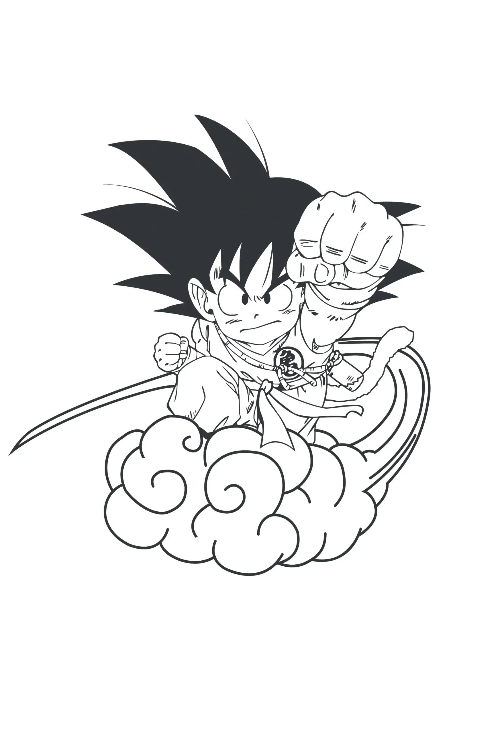 Goku para colorir (38)