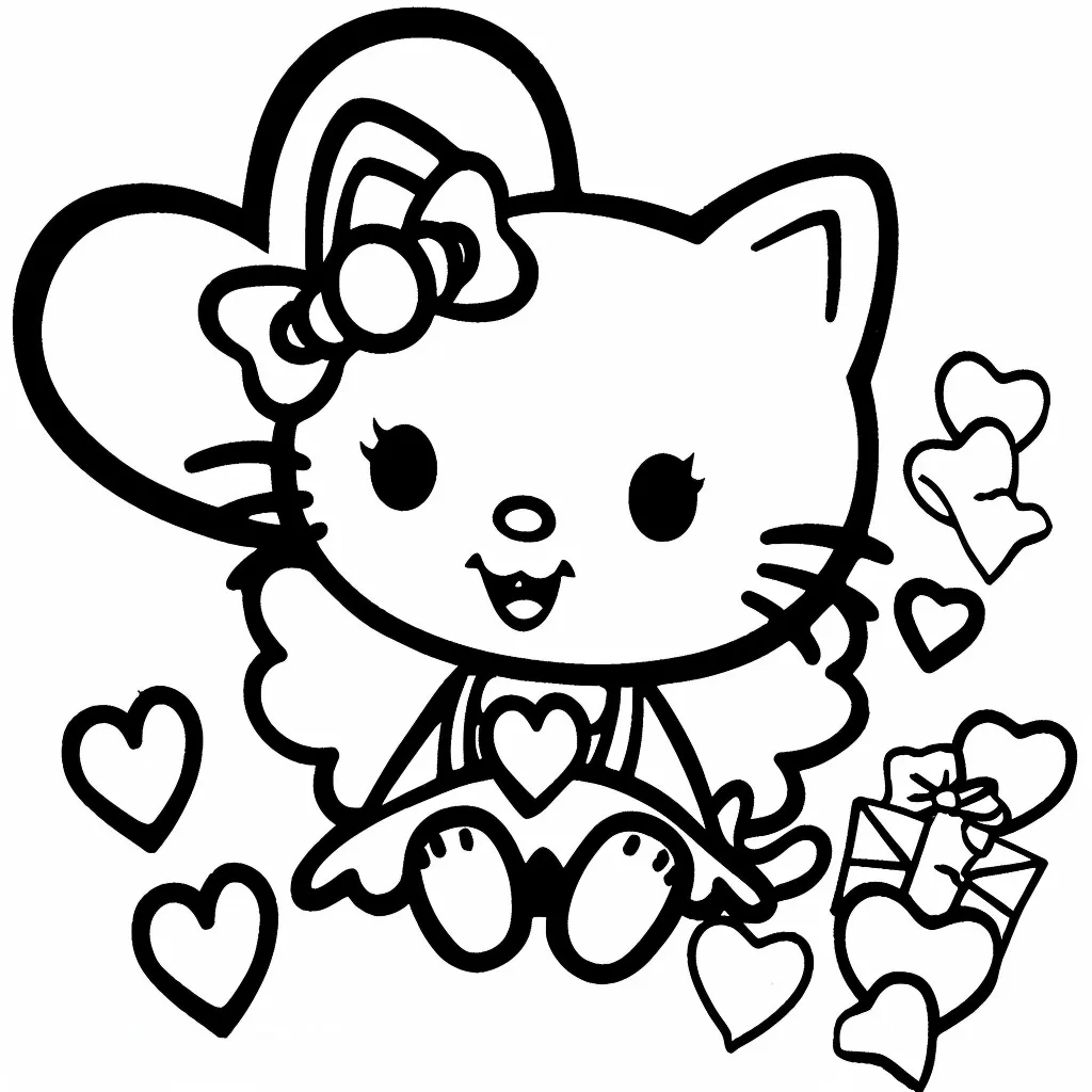 Hello Kitty para colorir (10)