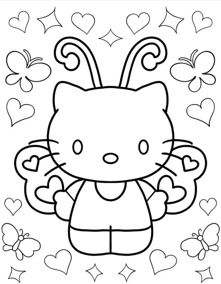 Hello Kitty para colorir (16)