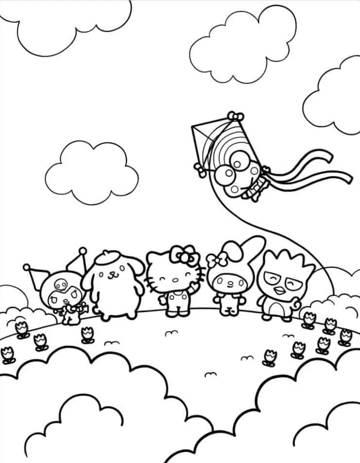 Hello Kitty para colorir (20)