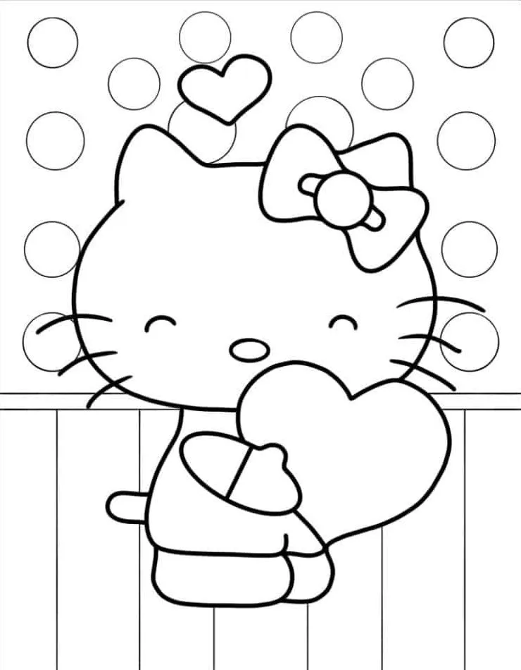 Hello Kitty para colorir (23)