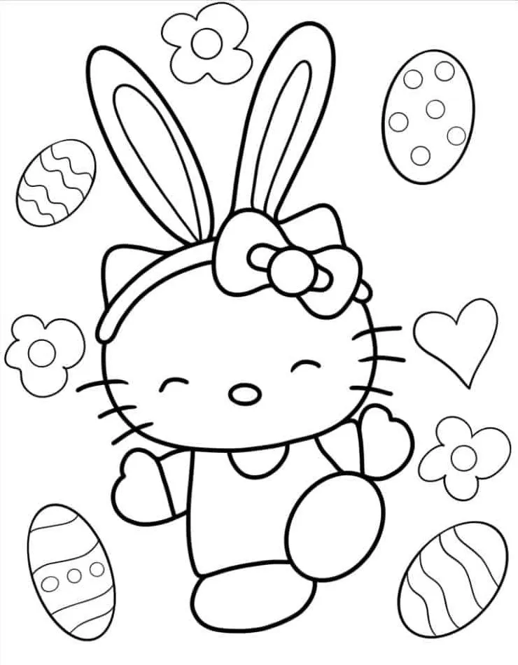 Hello Kitty para colorir (24)