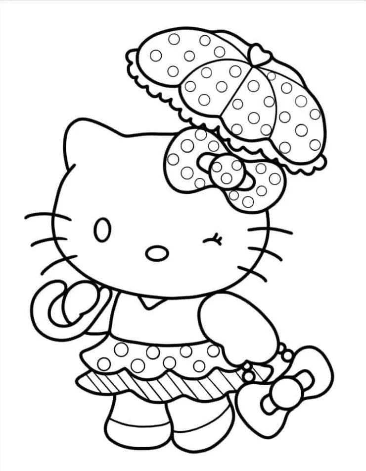 Hello Kitty para colorir (25)