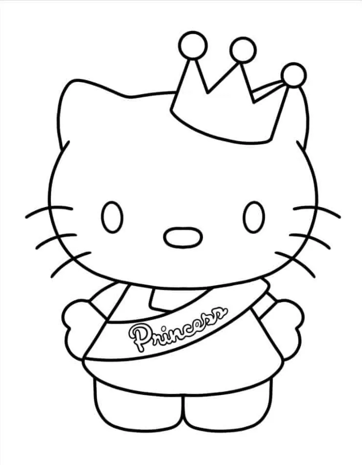 Hello Kitty para colorir (29)