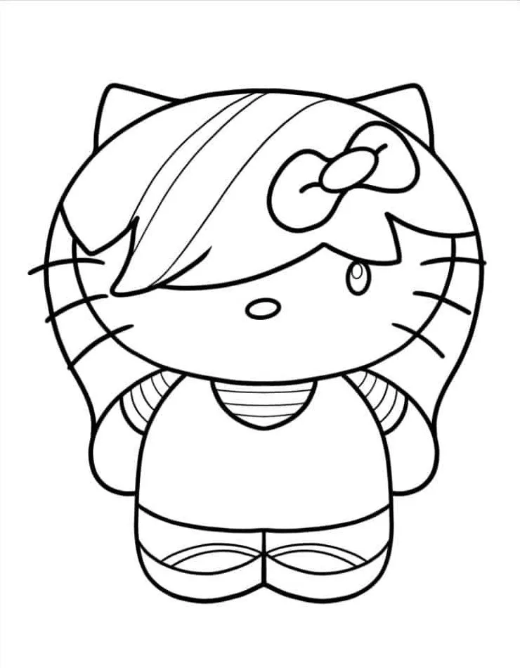 Hello Kitty para colorir (30)