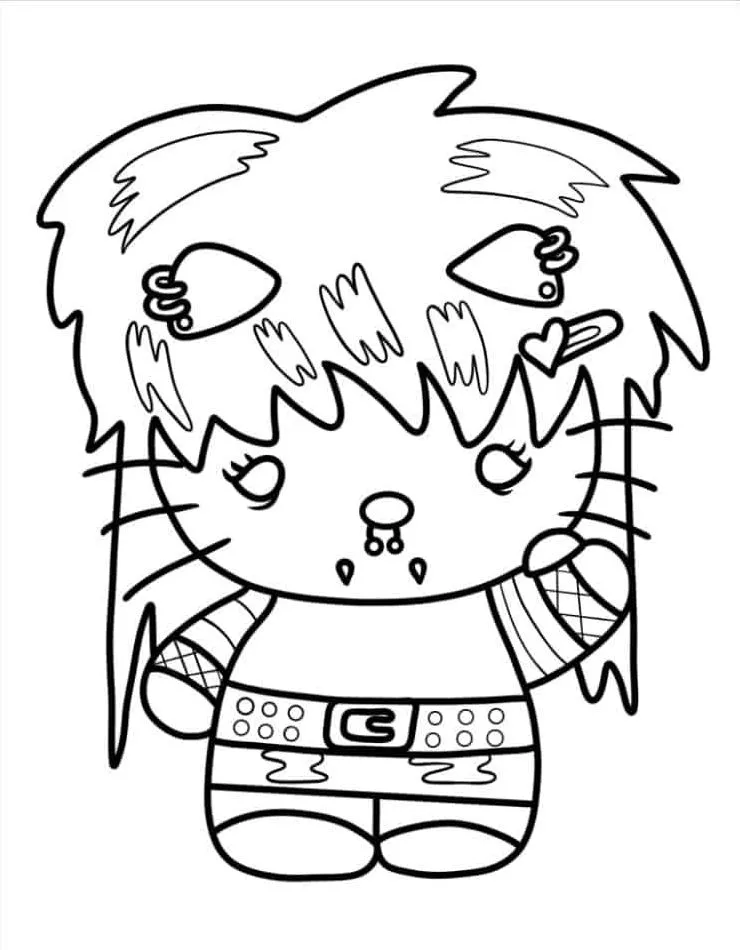 Hello Kitty para colorir (32)