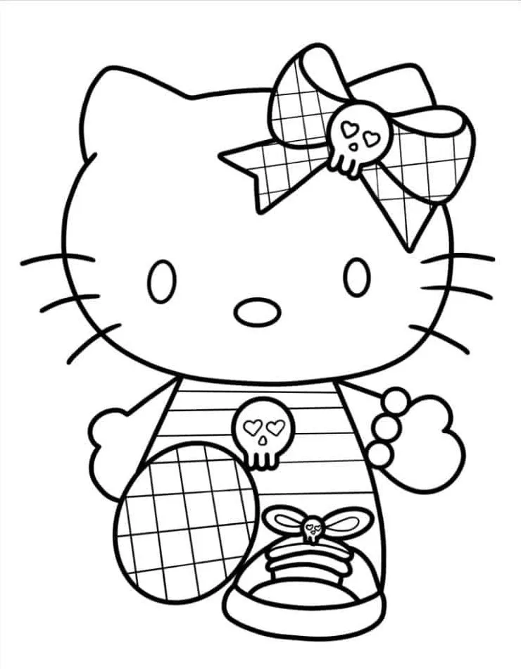 Hello Kitty para colorir (33)