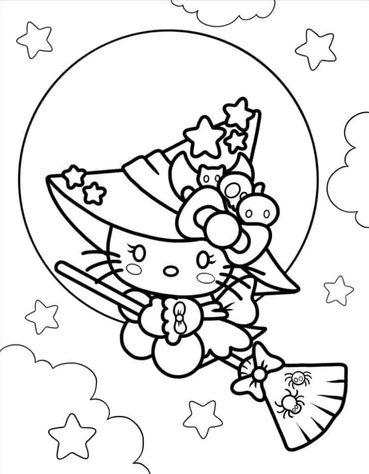 Hello Kitty para colorir (34)