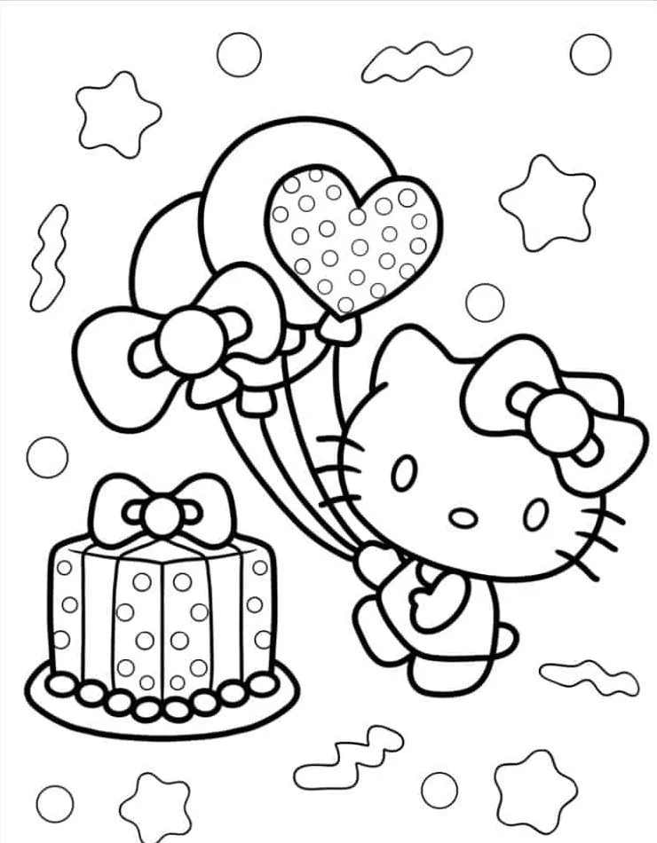 Hello Kitty para colorir (35)