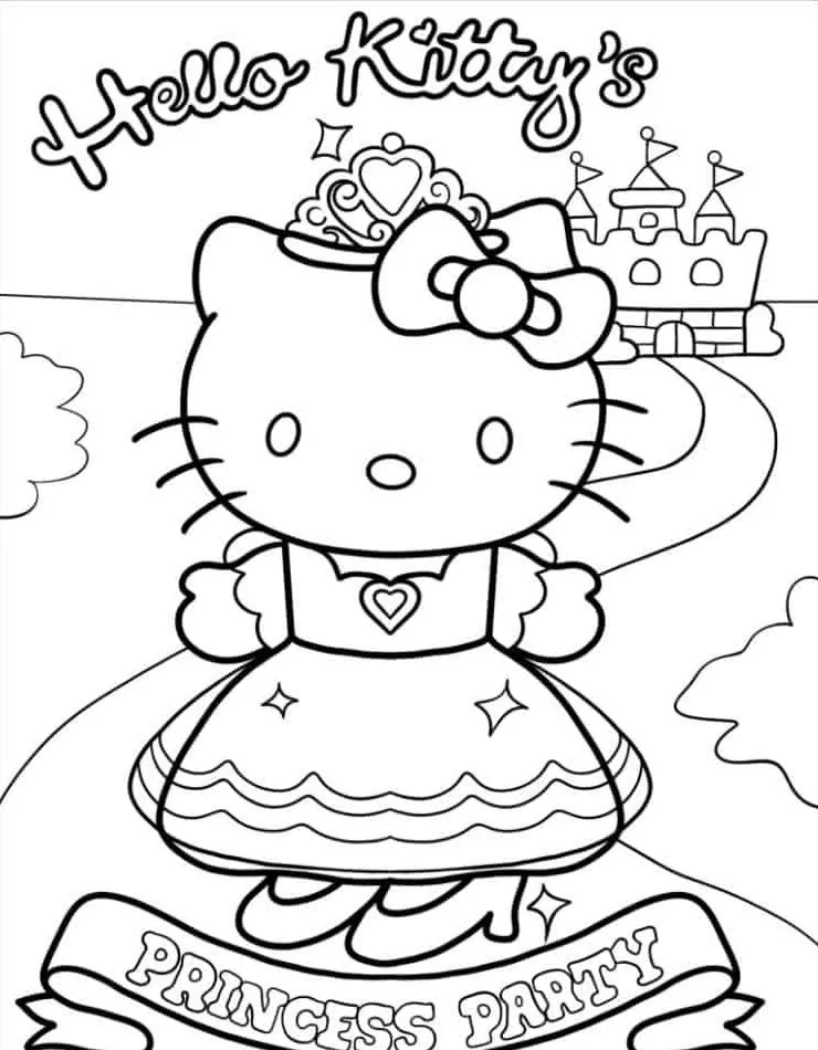 Hello Kitty para colorir (37)