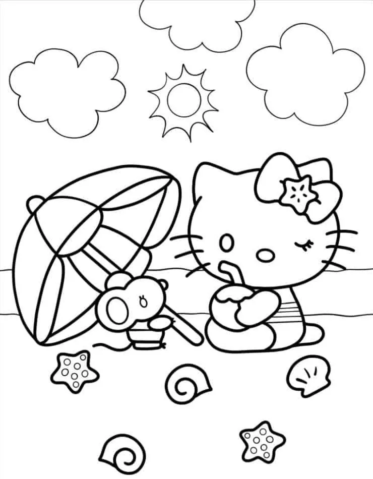 Hello Kitty para colorir (40)