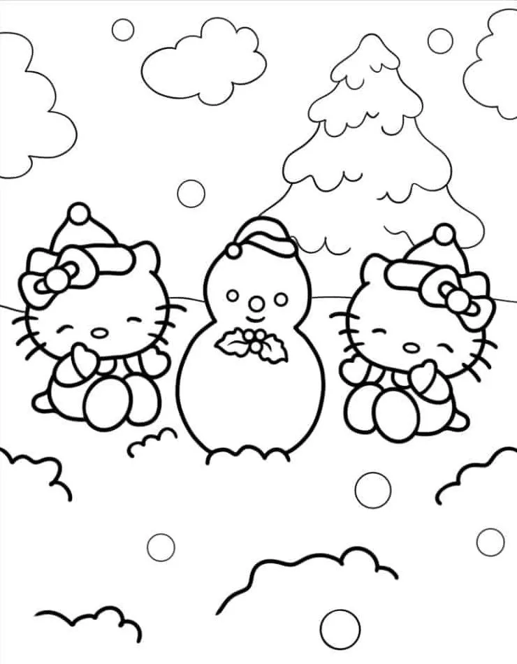 Hello Kitty para colorir (41)