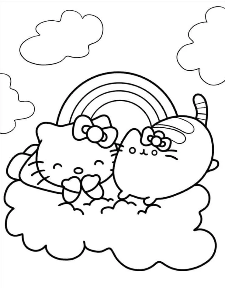 Hello Kitty para colorir (42)