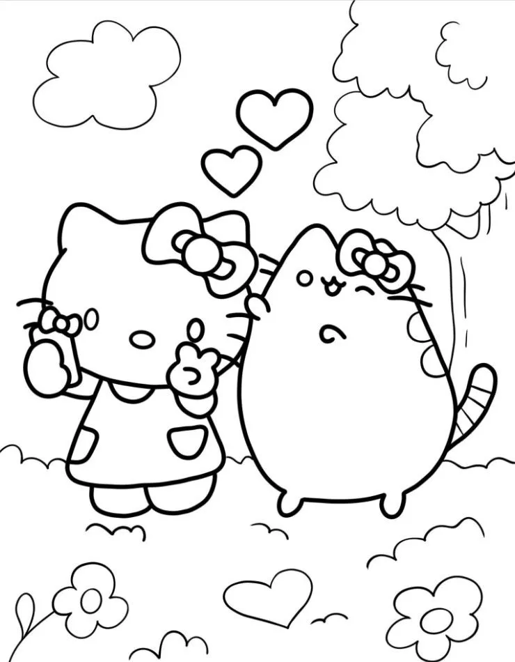 Hello Kitty para colorir (43)