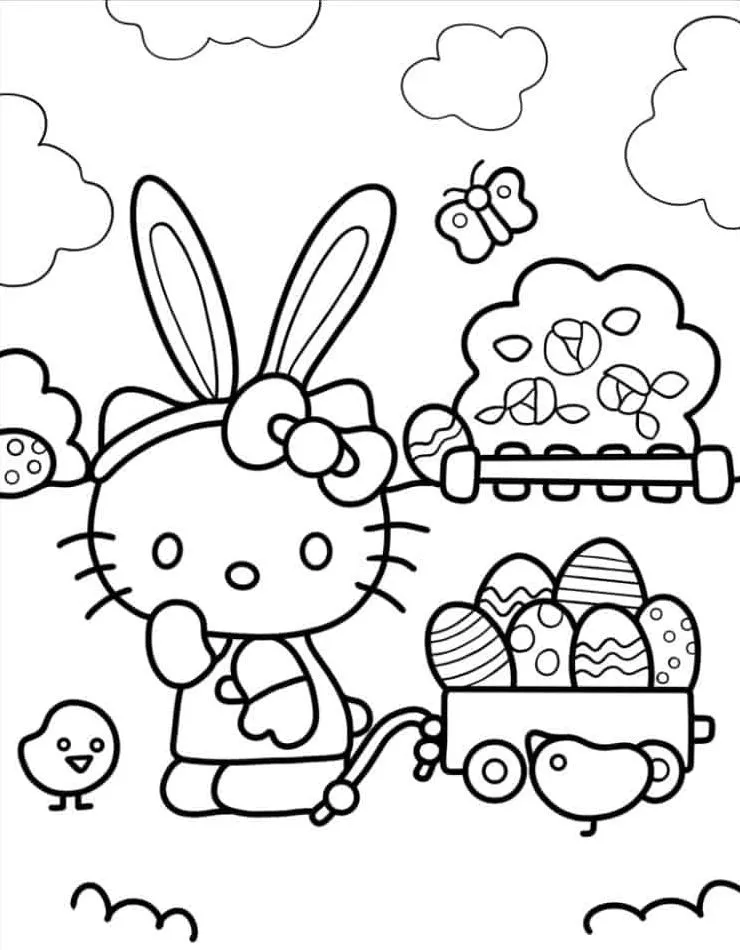 Hello Kitty para colorir (45)